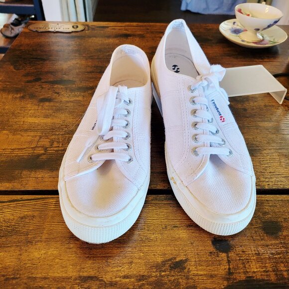 Superga Shoes - Superga white sneakers